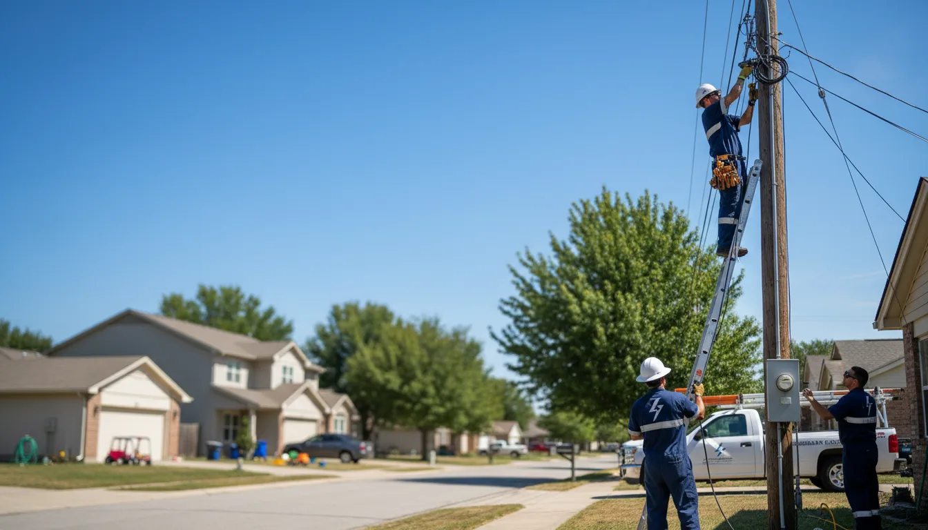 Residential electrician providing installation services in Pleasant Hill, OR